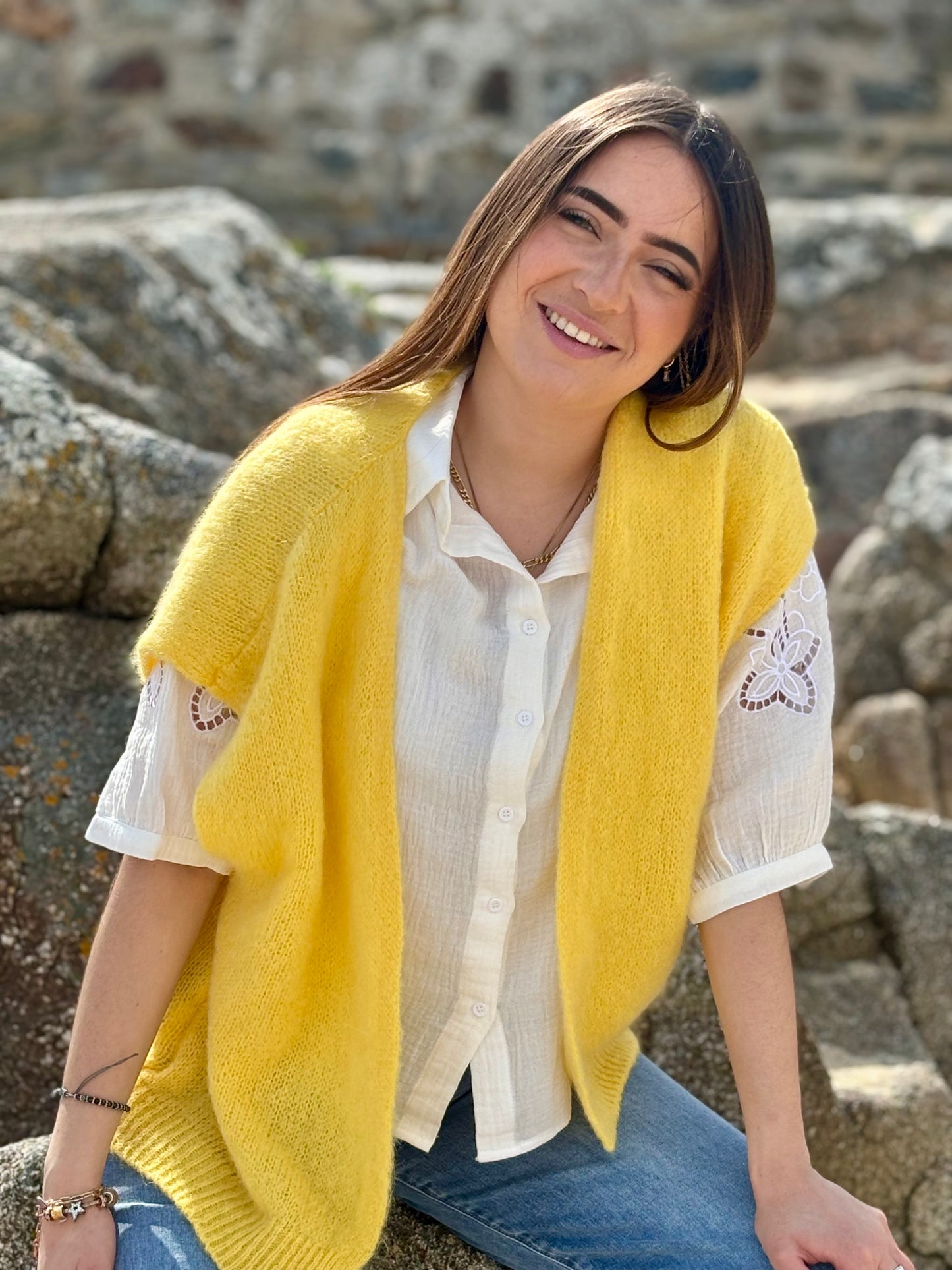 Gilet "Douceur Bohème"