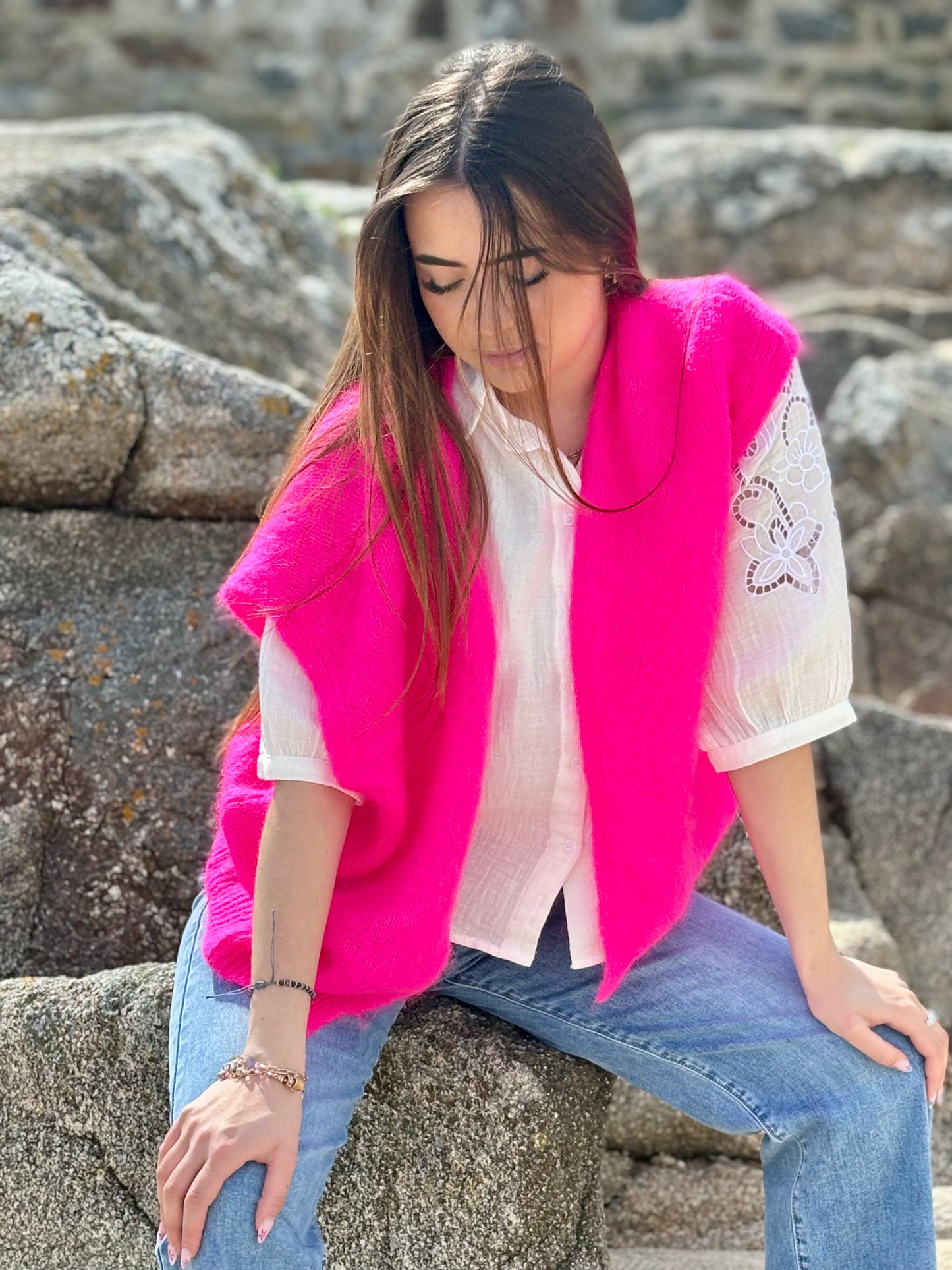 Gilet "Douceur Bohème"