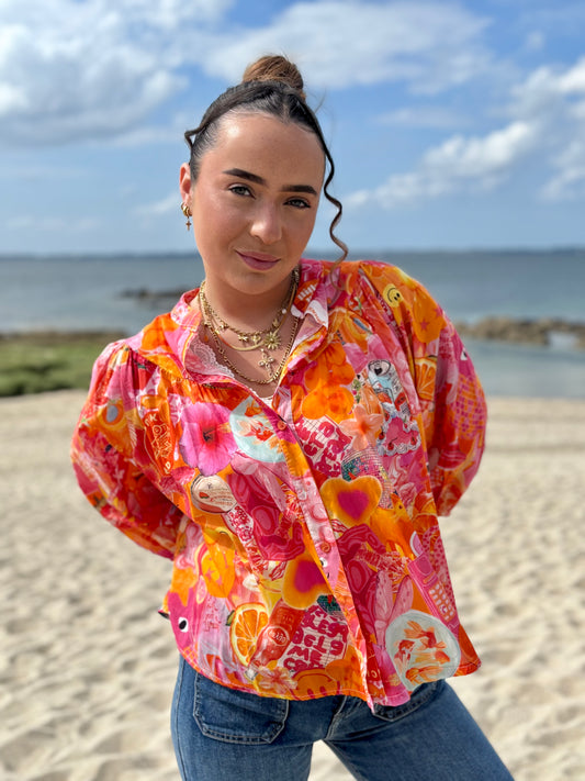 Chemise Orange Sun Addict