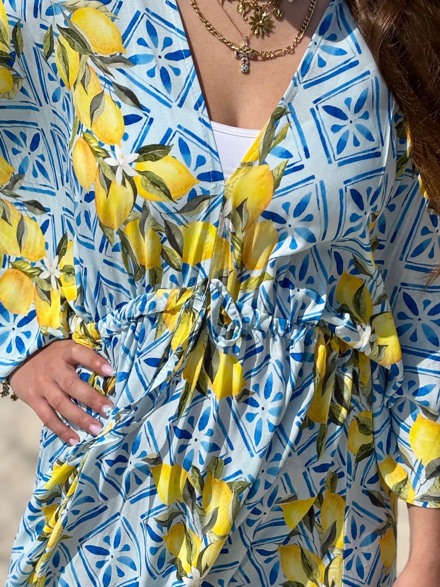 Robe Longue Mykonos Lemon