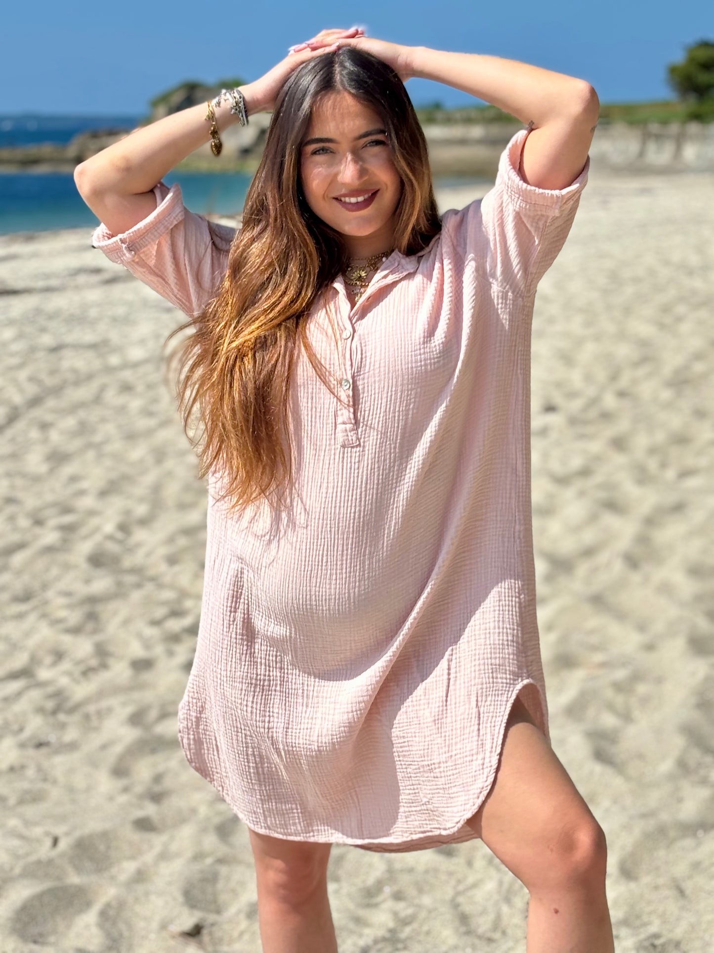 Blouse Tunique en Gaze de Coton
