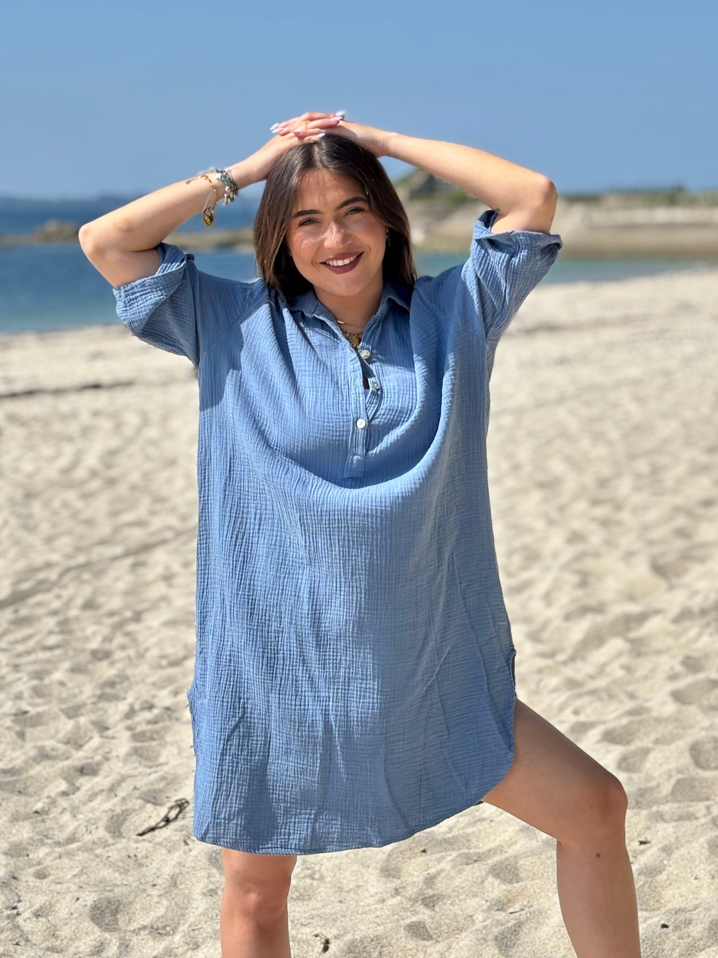 Blouse Tunique en Gaze de Coton