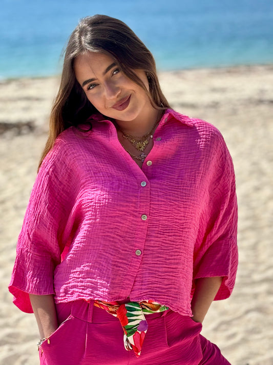 Chemise Crépée Oversize