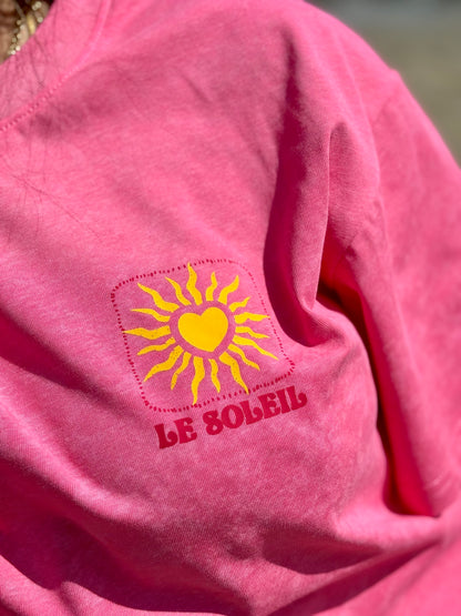 Tee-shirt en Coton fuchsia