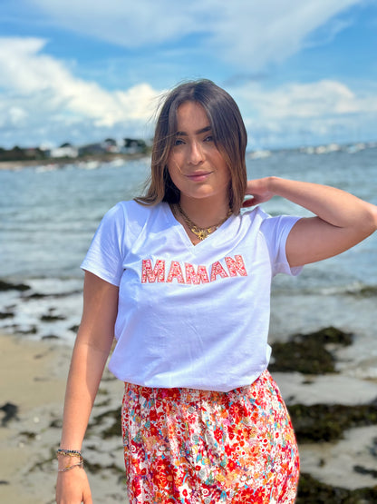 Tee-shirt “MAMAN” Col V