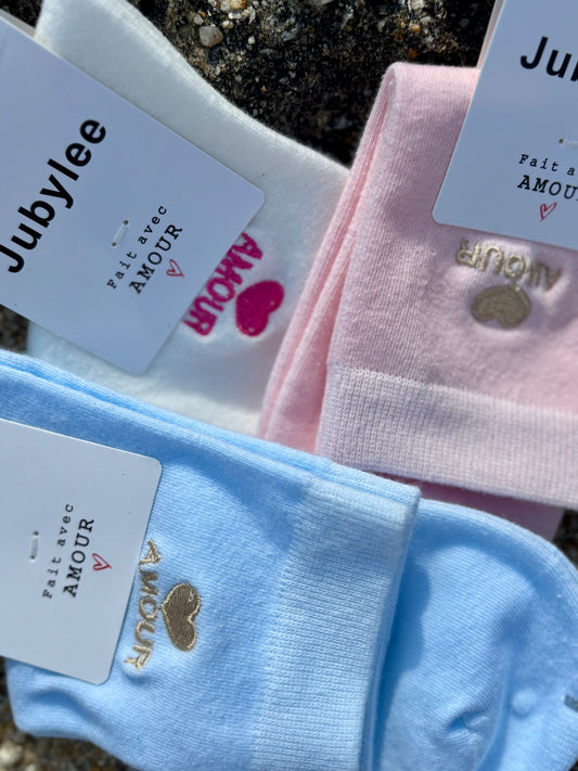 Chaussettes "Amour" en Coton