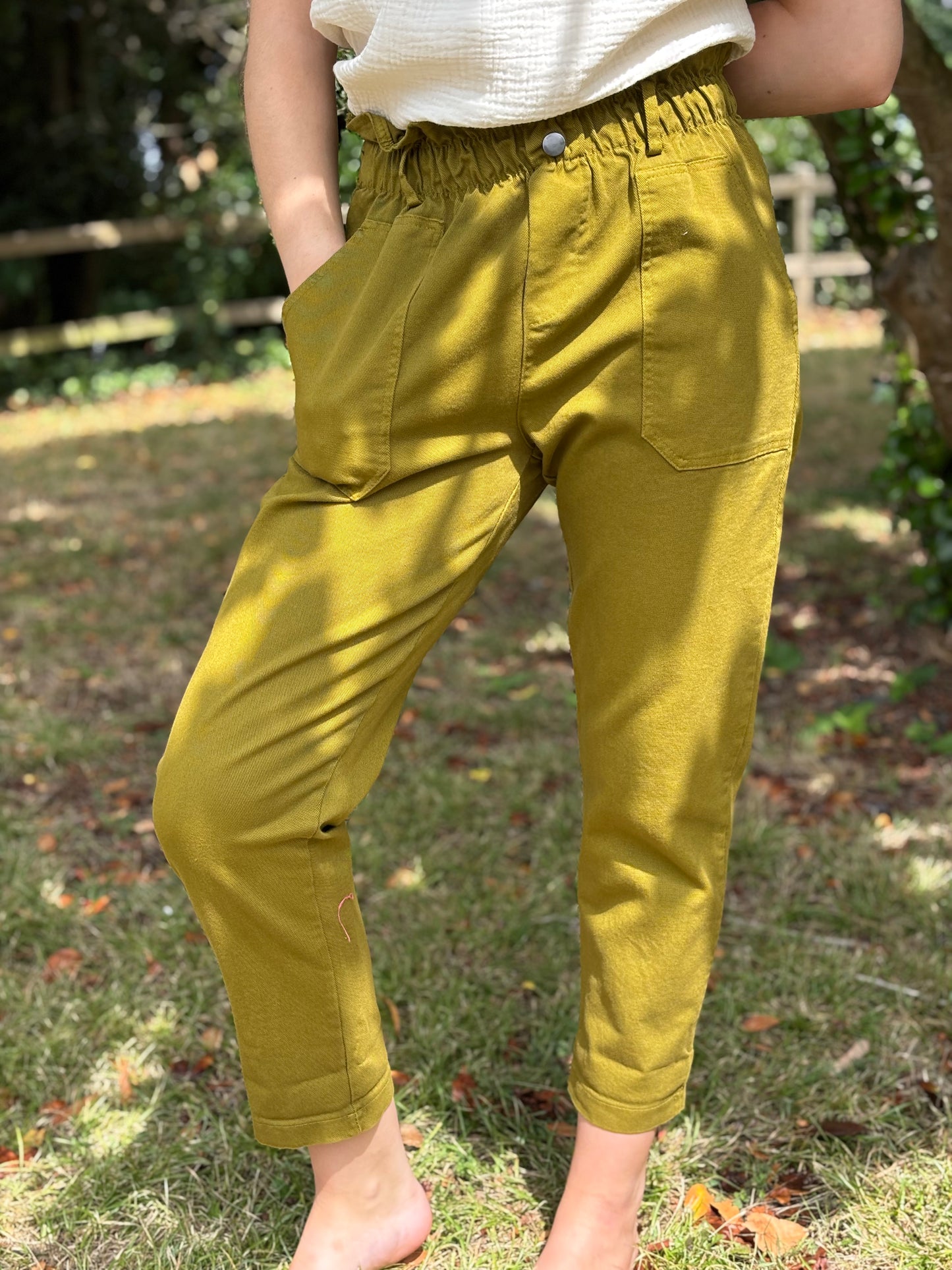 Pantalon Poches Plaquées