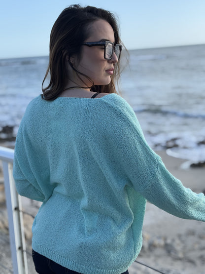 Pull Scintillant Col V