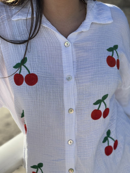 Chemise en Gaze de Coton Fruité