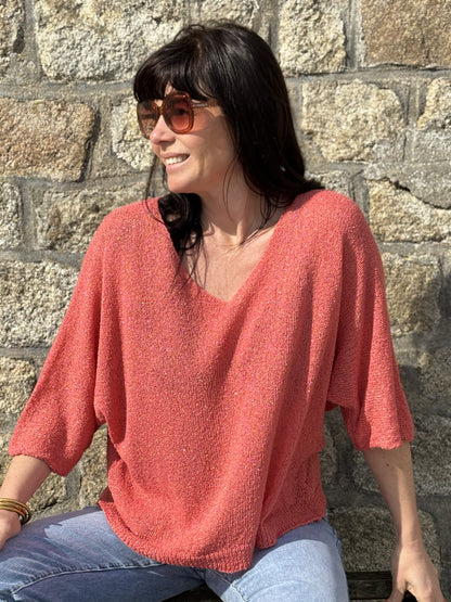 Top Oversize Lurex Basic