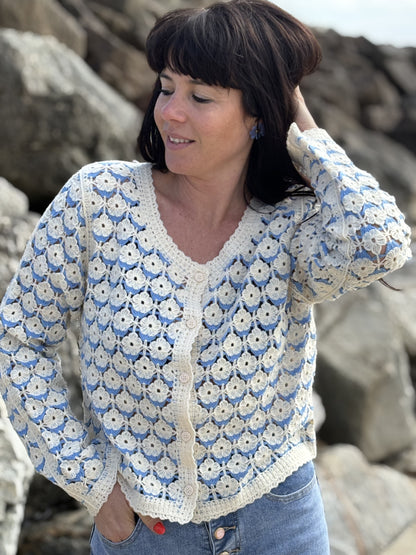 Top en Crochet Boutonné