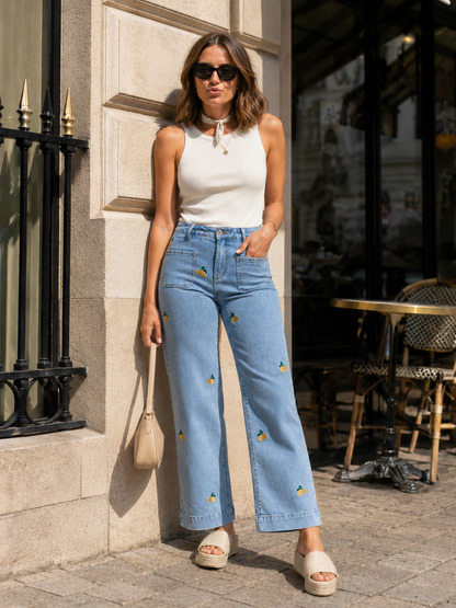Jean Citron Femme