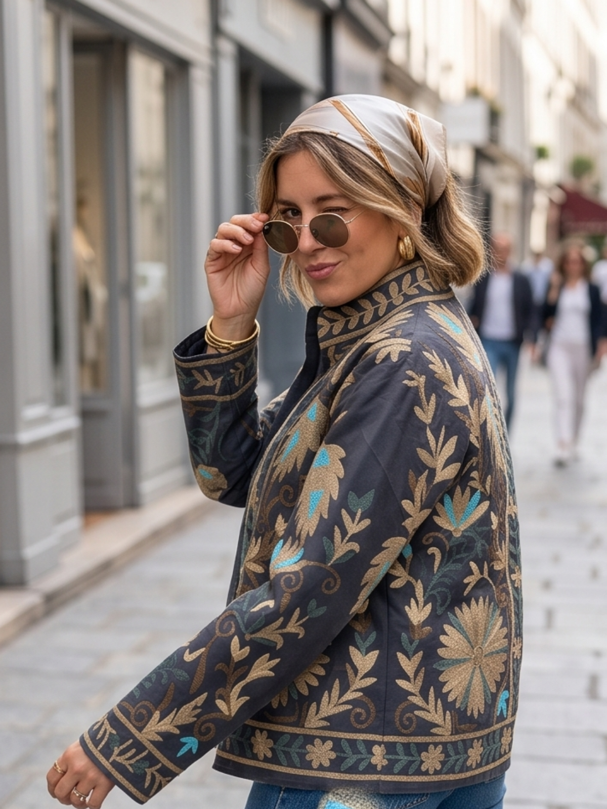 Veste Suzanna - Velours Brodé