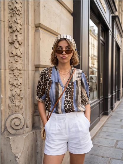 Chemise Elsa - Imprimé Animal Chic