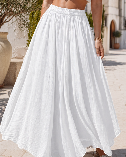 Jupe Longue en Voile de Coton