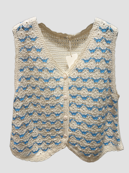 Top Crochet Sans Manches