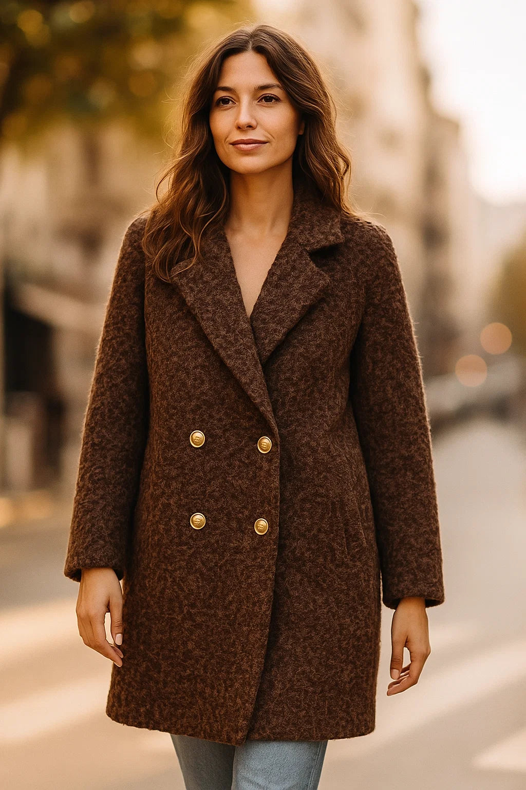 Manteau Feutré Bouclette