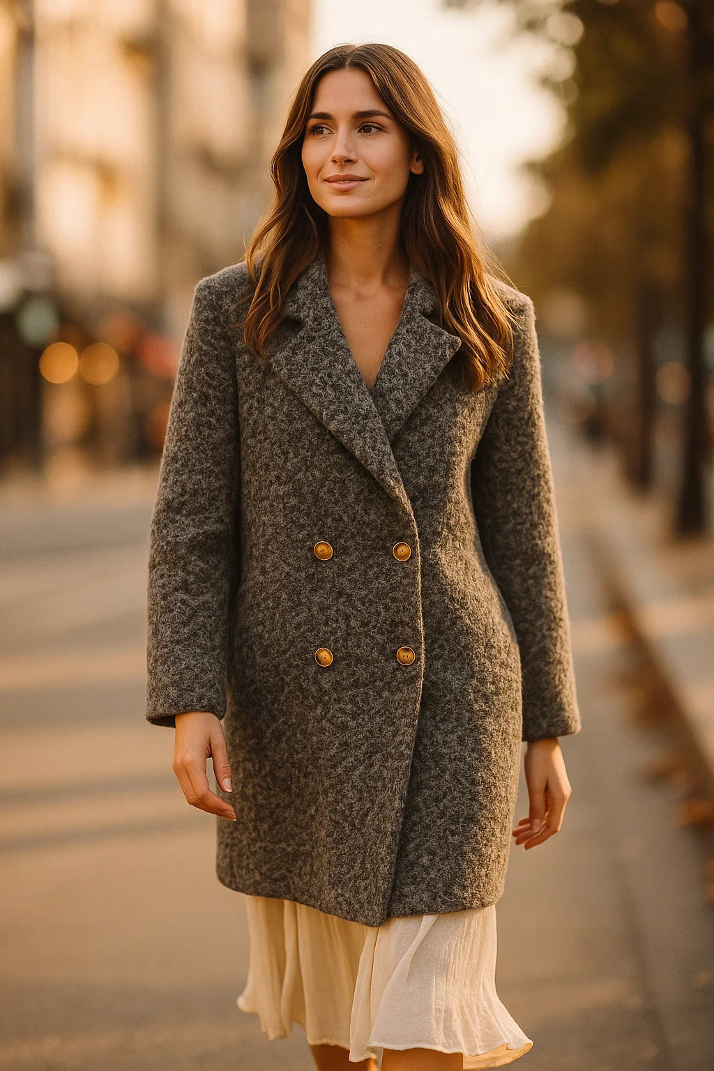 Manteau Feutré Bouclette