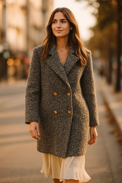 Manteau Feutré Bouclette