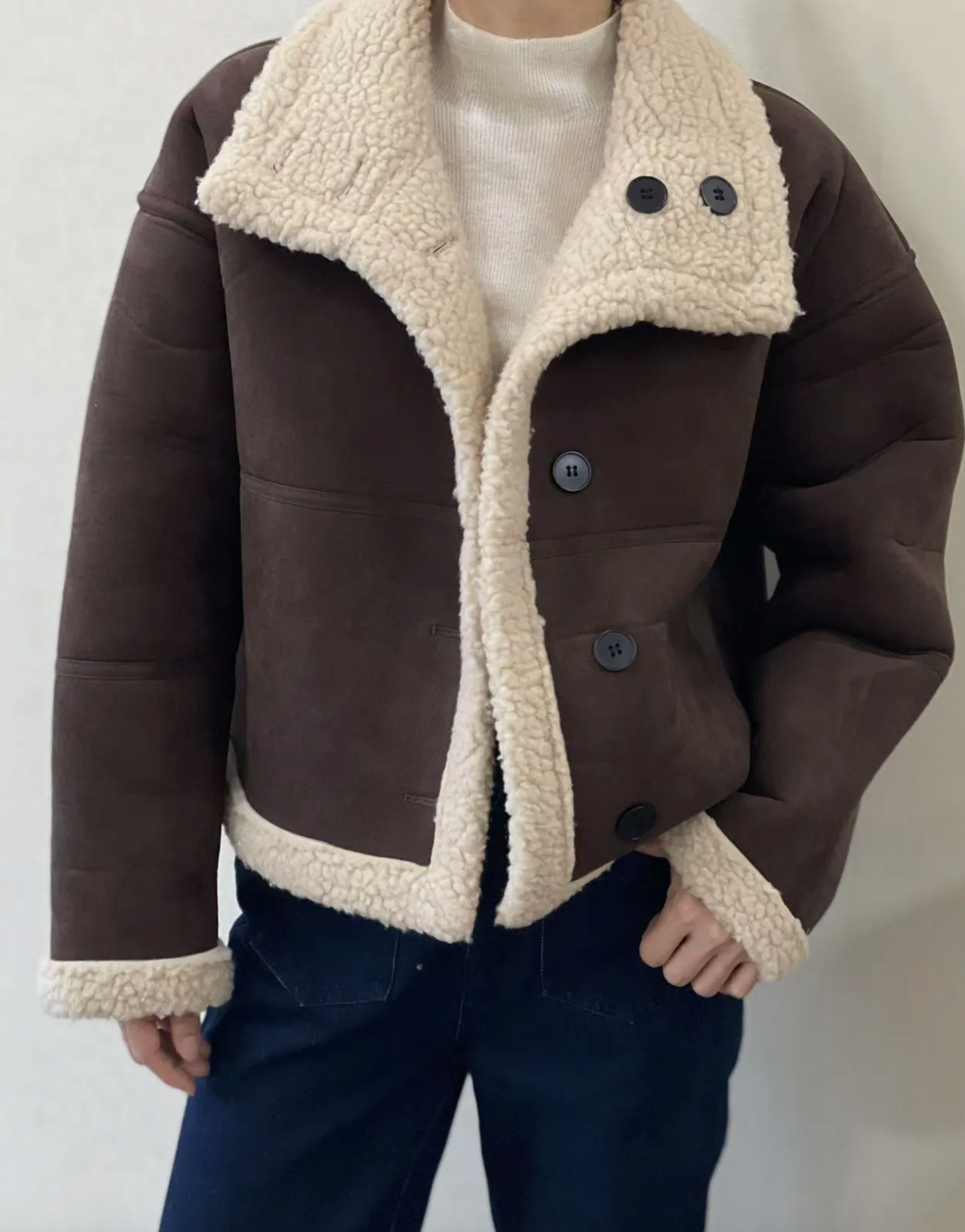 Manteau Teddy Réversible