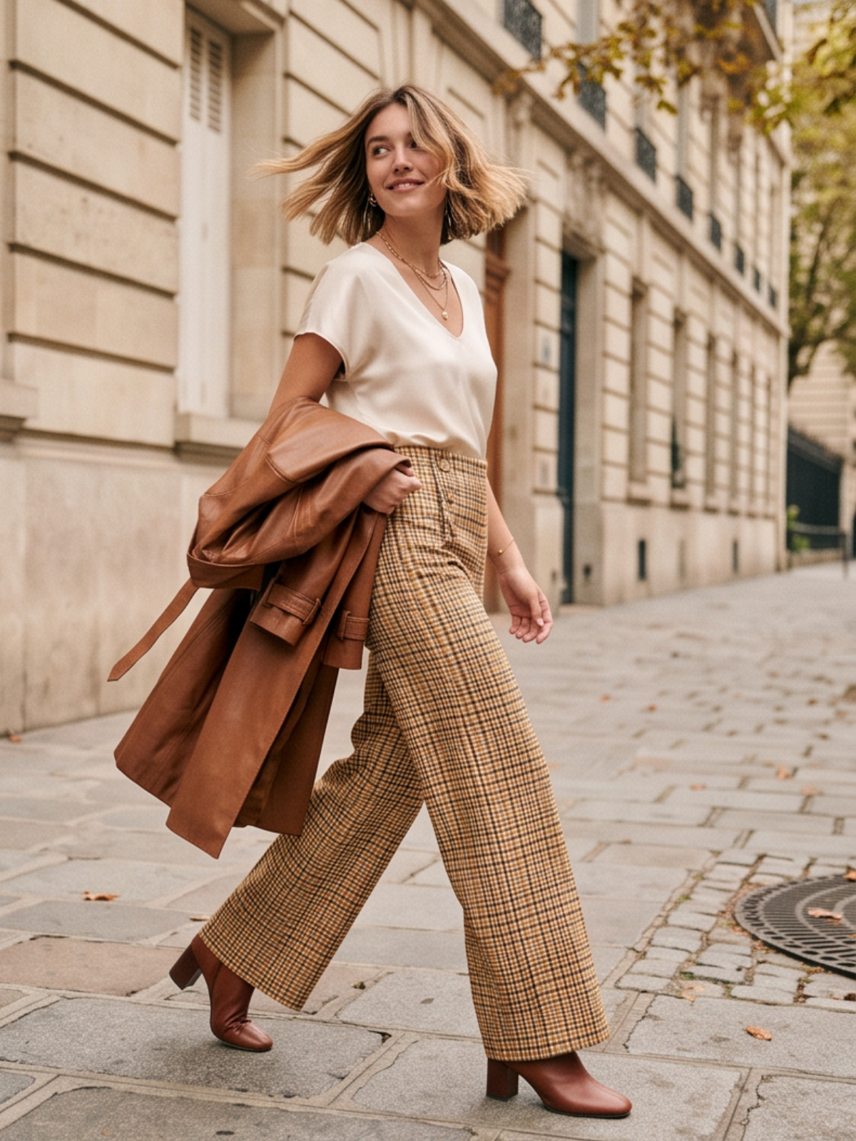 Pantalon Angélique - Effet Velours