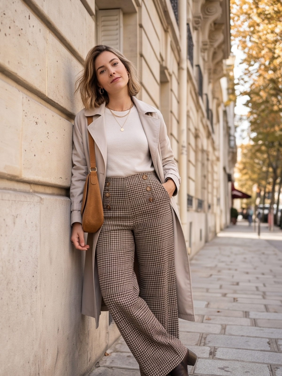 Pantalon Angélique - Effet Velours
