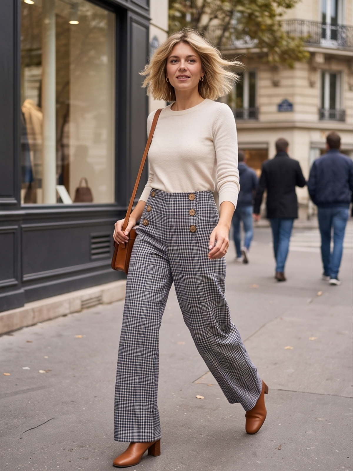 Pantalon Angélique - Effet Velours