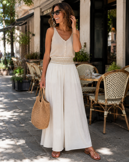 Pantalon Bohème Lin