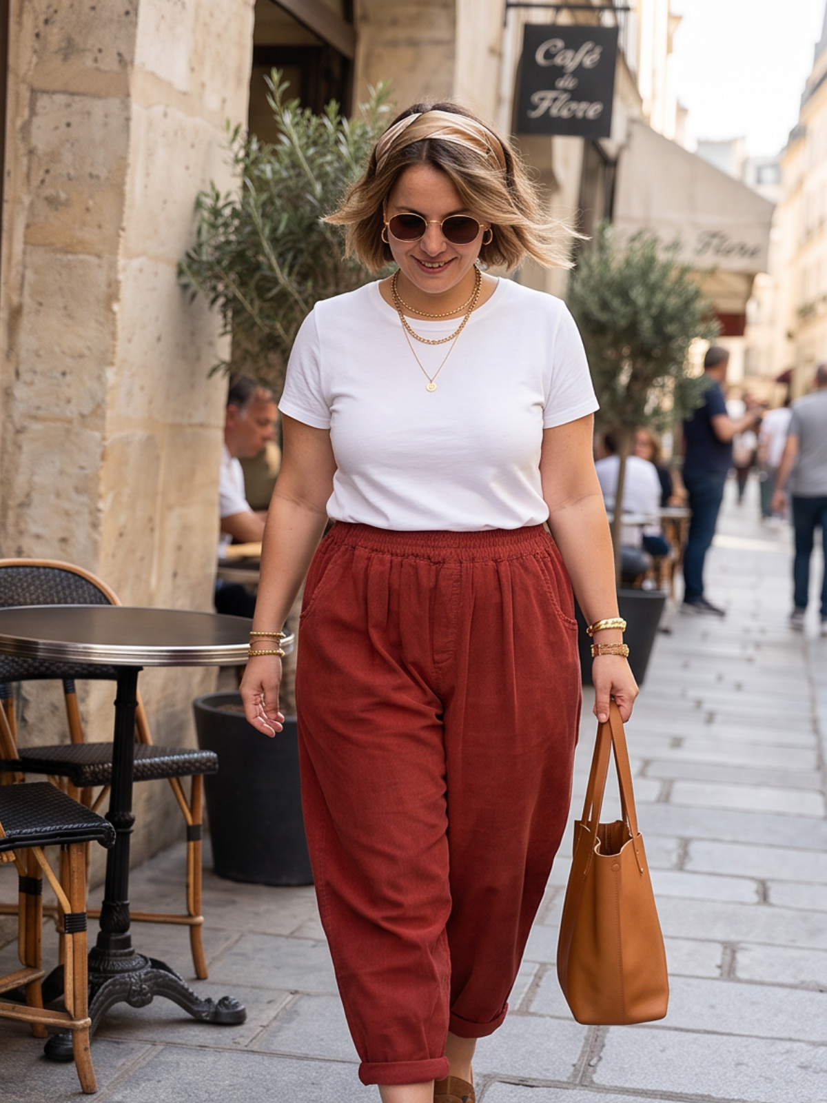 Pantalon Christelle - Barrel Velours