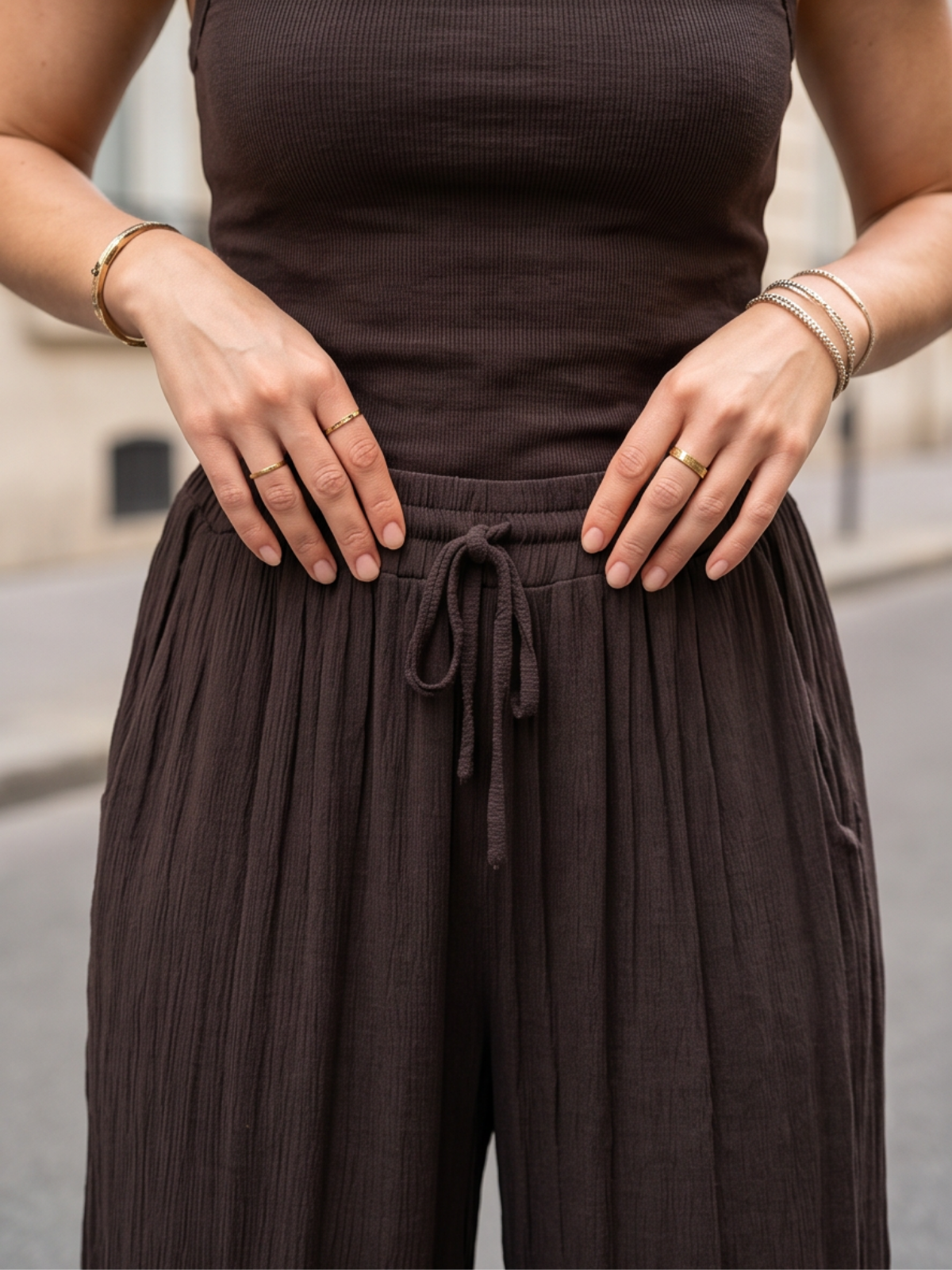 Pantalon Clara - Crépon Doux