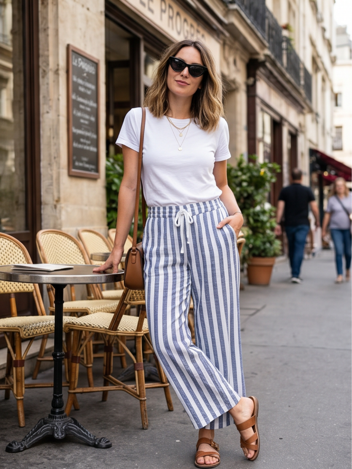 Pantalon Clara - Rayé Bicolore