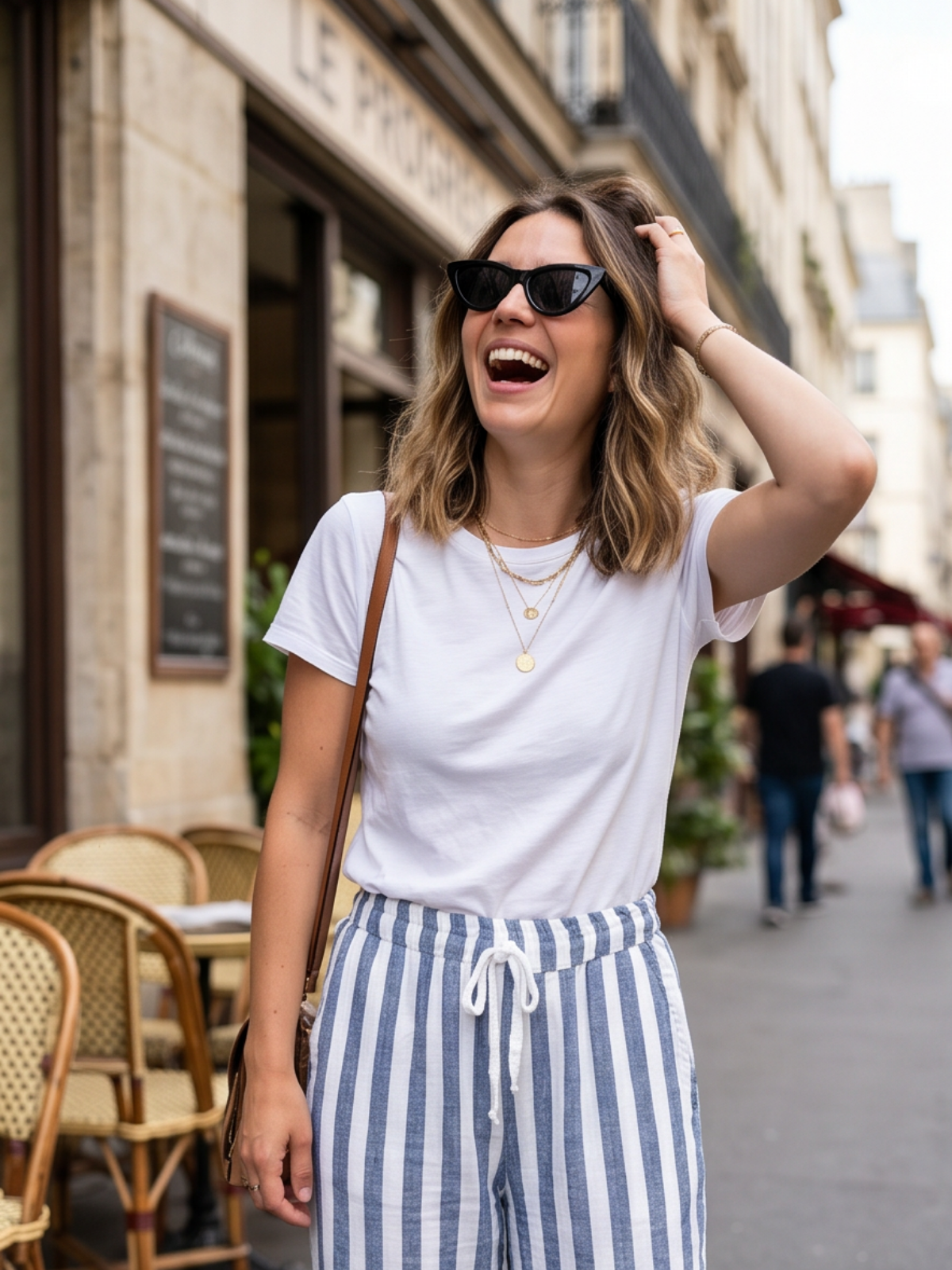 Pantalon Clara - Rayé Bicolore