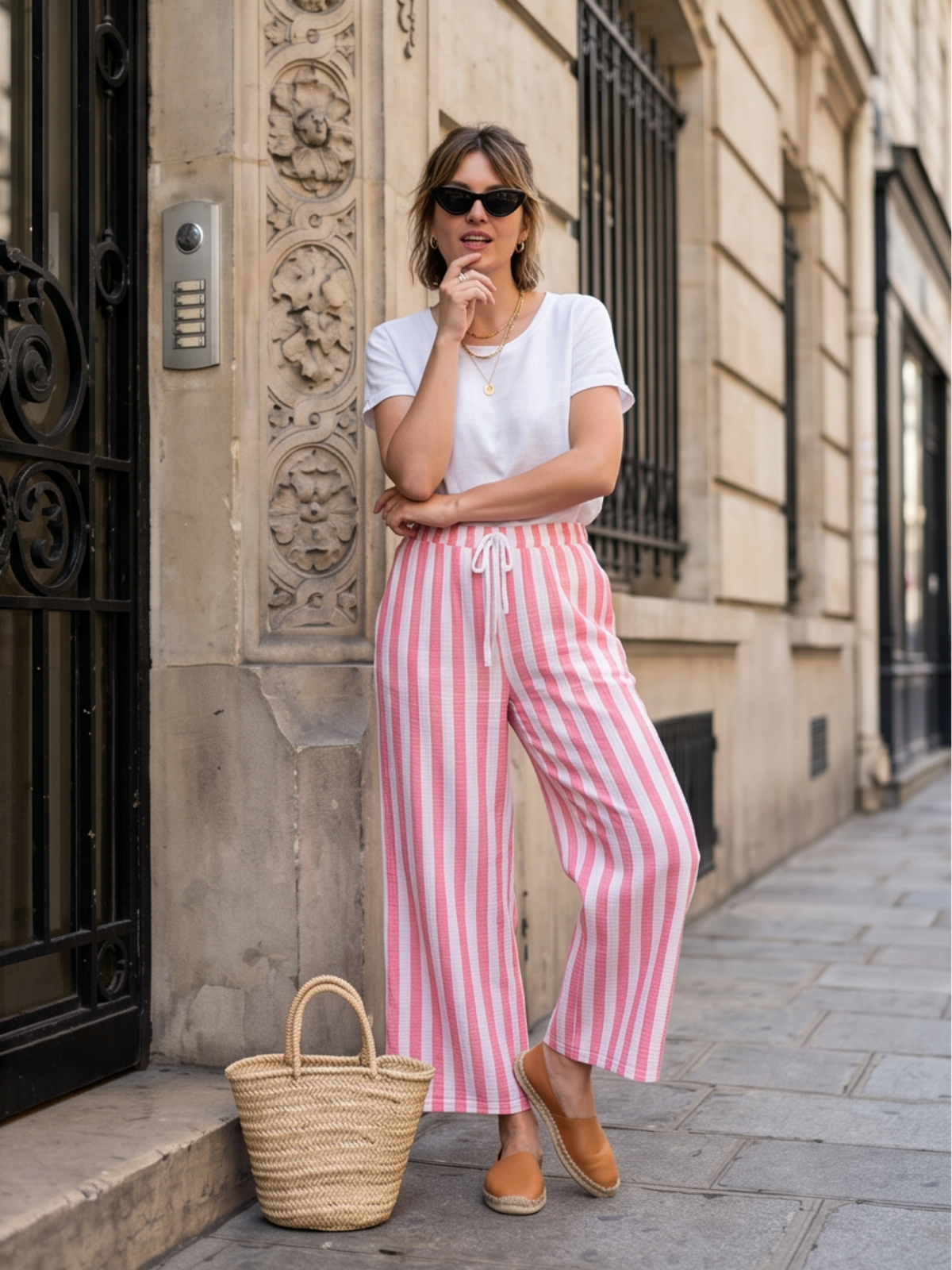 Pantalon Clara - Rayé Bicolore