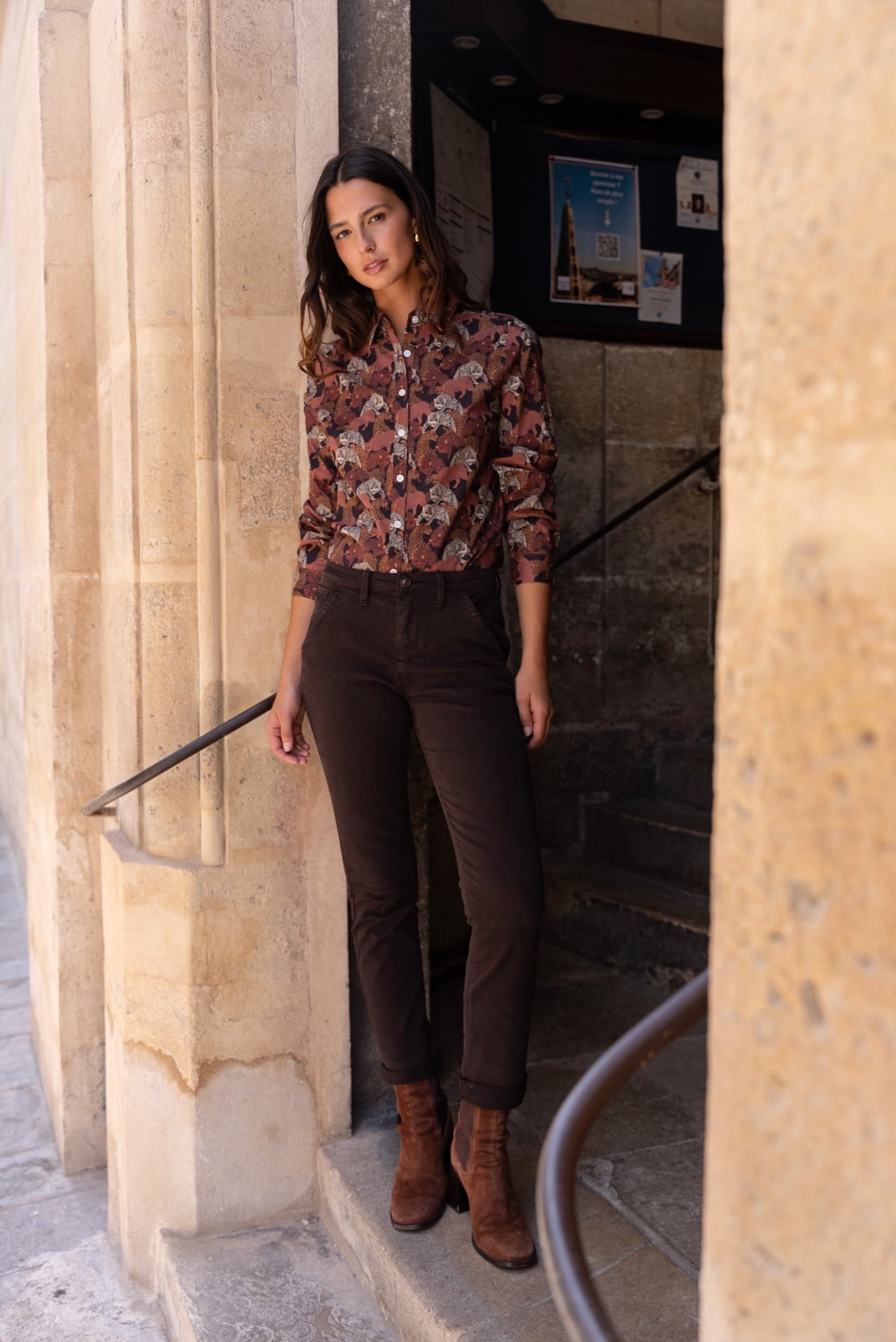 Pantalon Coton Élastiqué