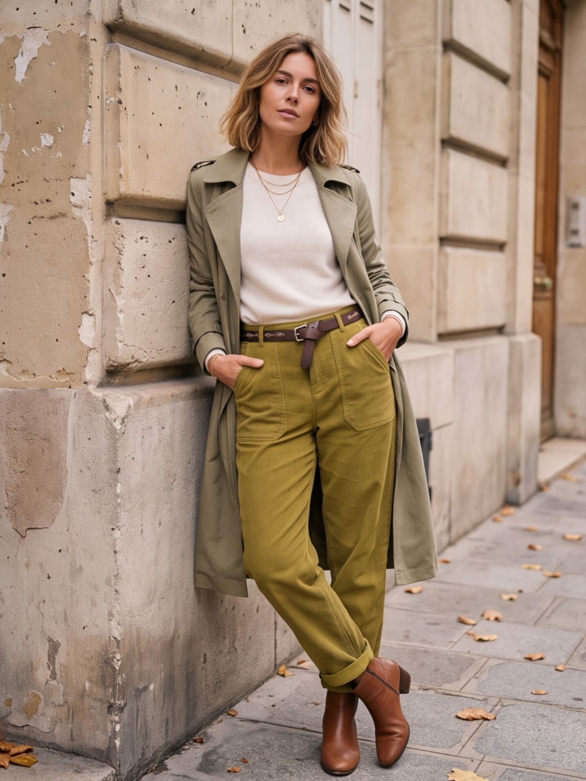 Pantalon Delphine - Barrel Velours Côtelé