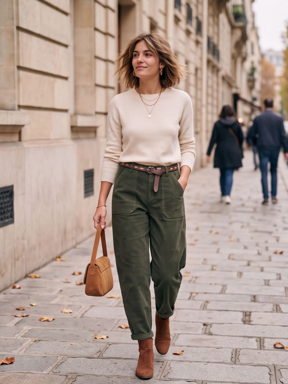 Pantalon Delphine - Barrel Velours Côtelé
