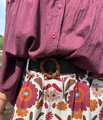 Pantalon Fluide Floral