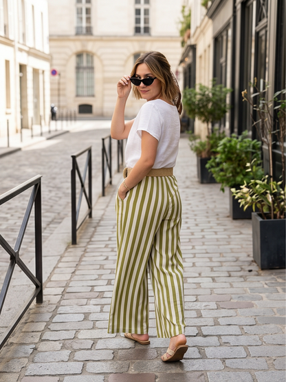 Pantalon Légèreté Rayée