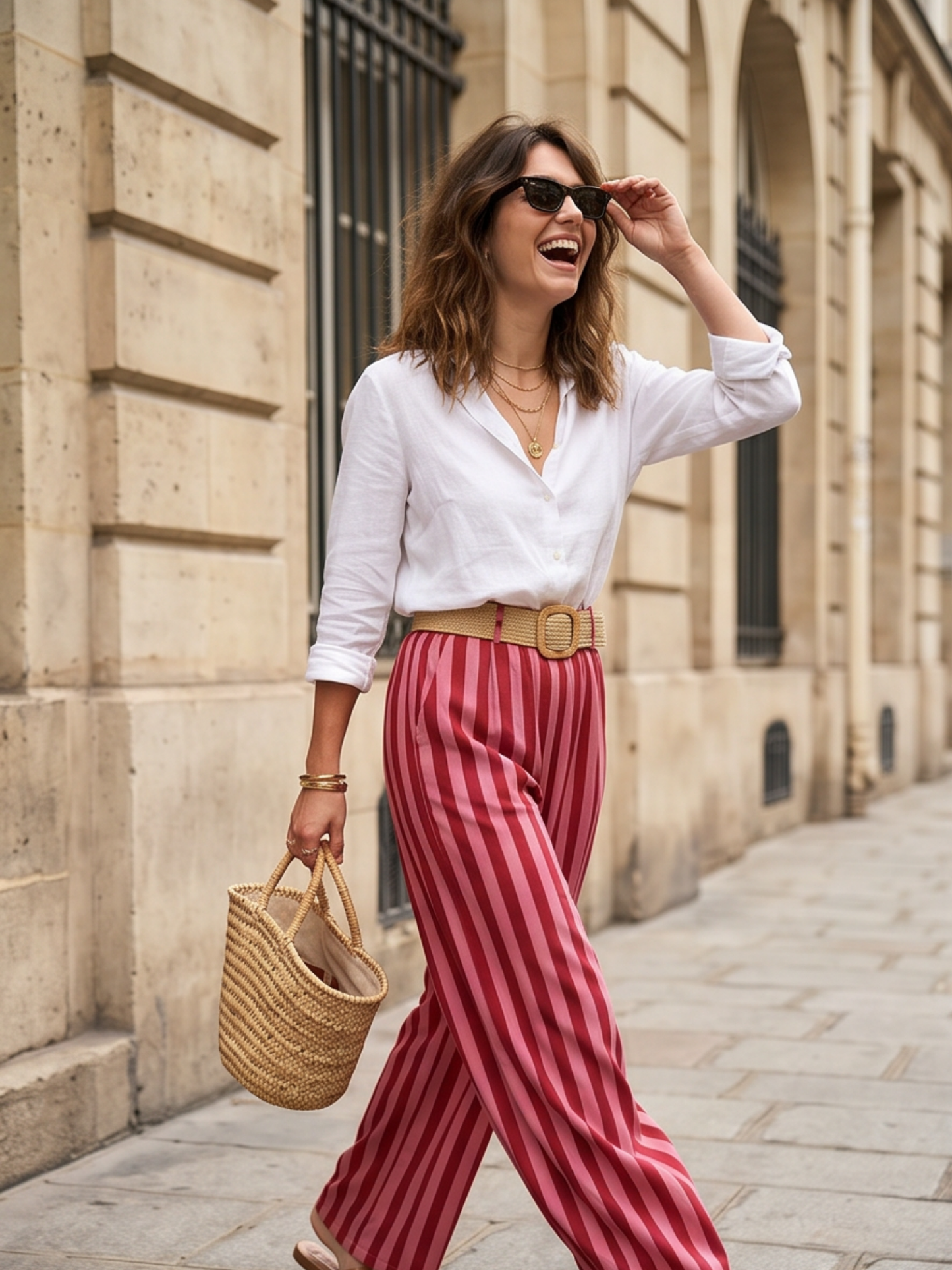 Pantalon Légèreté Rayée