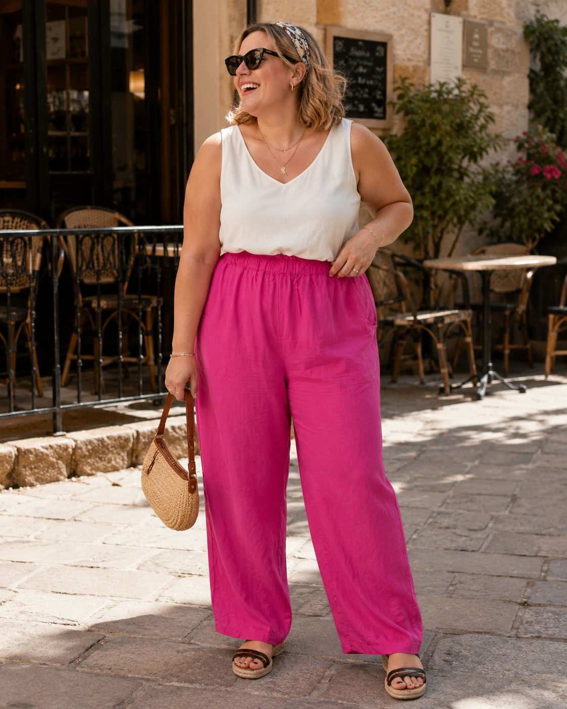 Pantalon Lin Coton TU 44-50