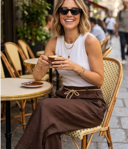 Pantalon Lin Large