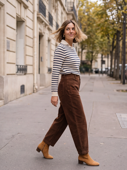 Pantalon Noëlie - Ballon Velours Côtelé
