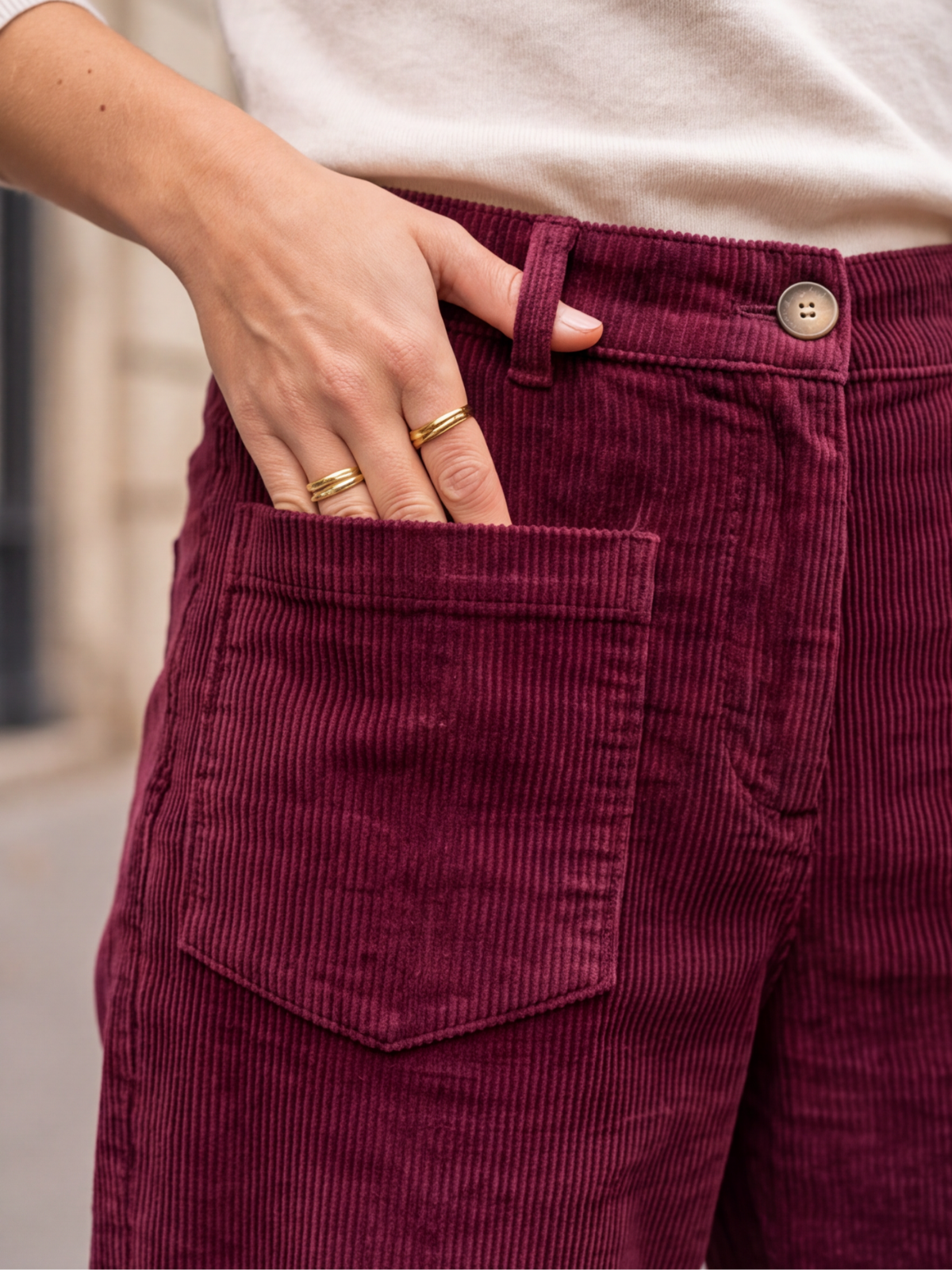 Pantalon Noëlie - Ballon Velours Côtelé