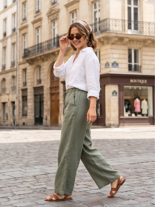 Pantalon Noémie - Fluide Lin