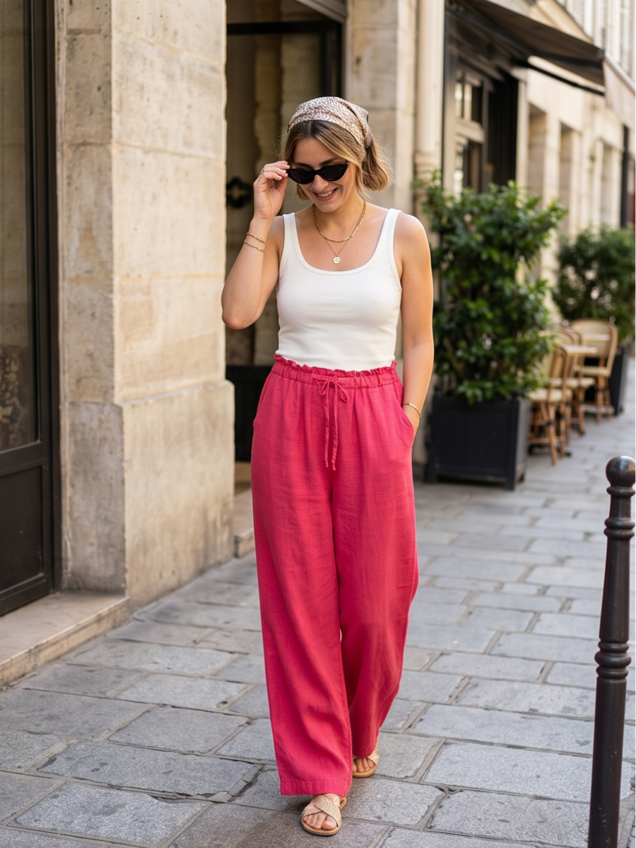 Pantalon Noémie - Fluide Lin