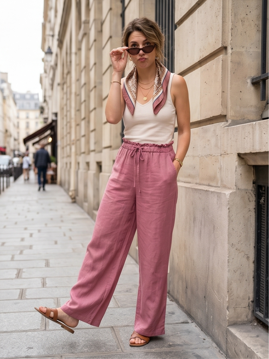 Pantalon Noémie - Fluide Lin
