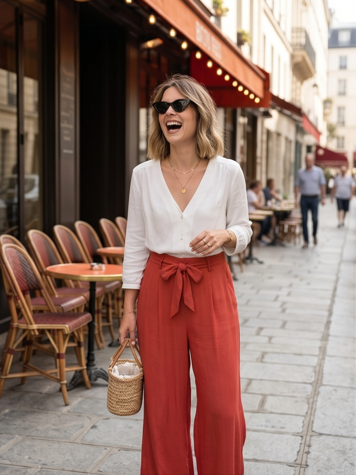 Pantalon Noué Tencel