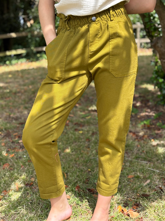 Pantalon Poches Plaquées