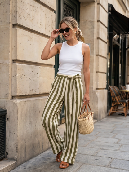 Pantalon Sienna - Imprimé Rayures