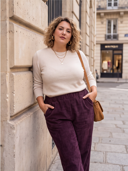 Pantalon Stéphanie - Velours Fuselé
